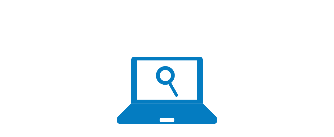 Blue computer icon