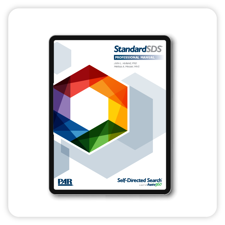 SDS Professional Manual cover displayed on a tablet.