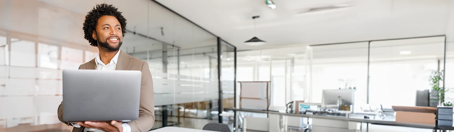 A clinical psychologist working in his office