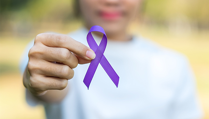 Alzheimer's awareness ribbon